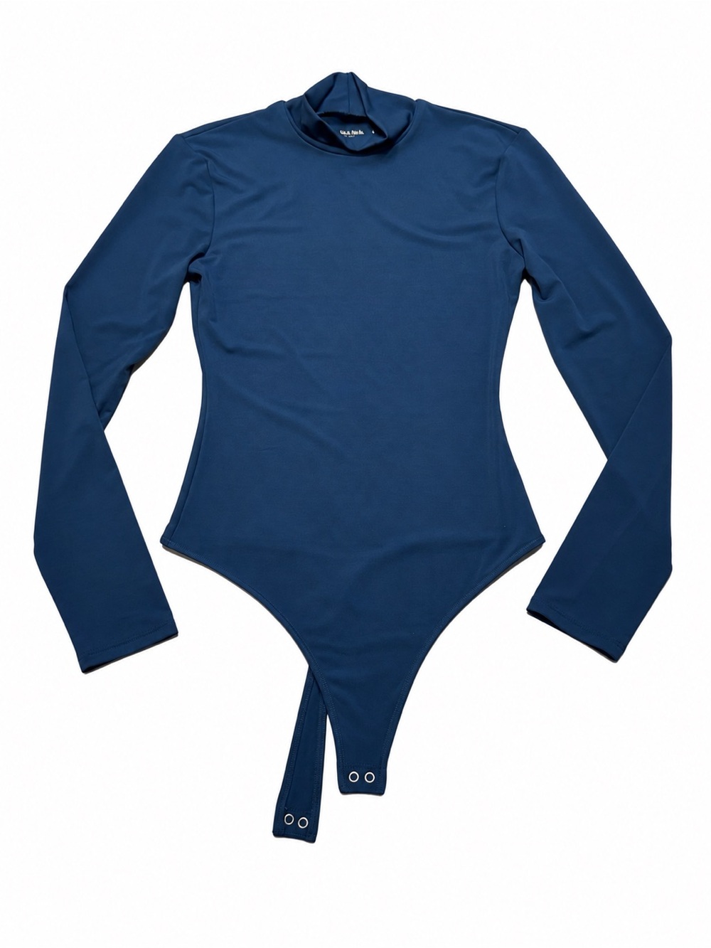 Abercrombie & Fitch Soft A&F Navy Mock Neck Long Sleeve Bodysuit S